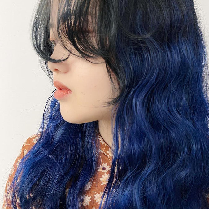 TOP 8 kiểu tóc màu xanh tím tuyệt đẹp giúp nhan sắc thăng hạng thấy rõ