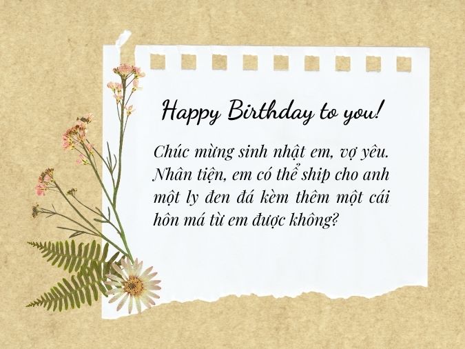 80 lời chúc mừng sinh nhật vợ yêu ngắn gọn hài hước và ý nghĩa - Trung Cấp  Y Dược Tại TPHCM