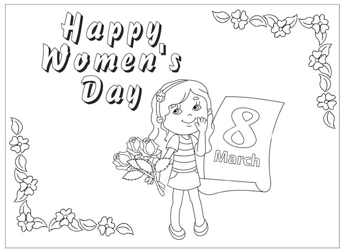 How to make a simple 8/3 card and 20 greeting card templates for International Women's Day 29