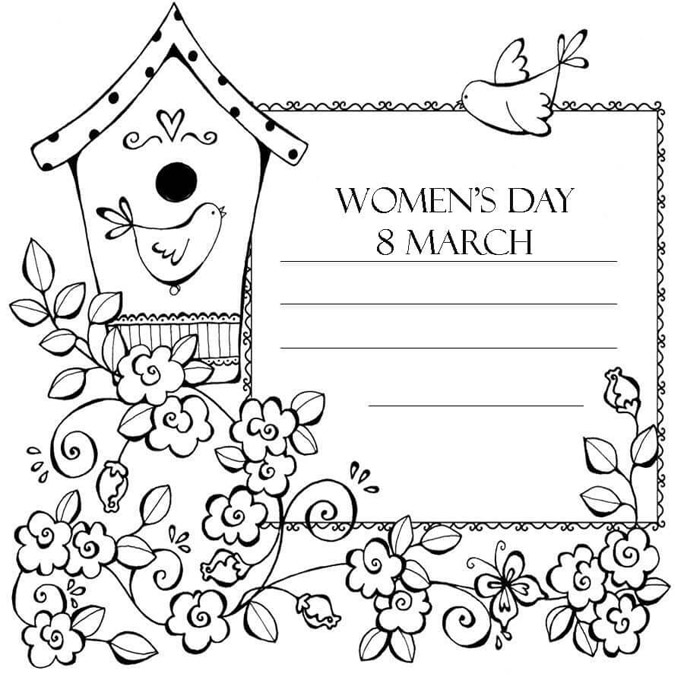 How to make a simple 8/3 card and 20 greeting card templates for International Women's Day 33