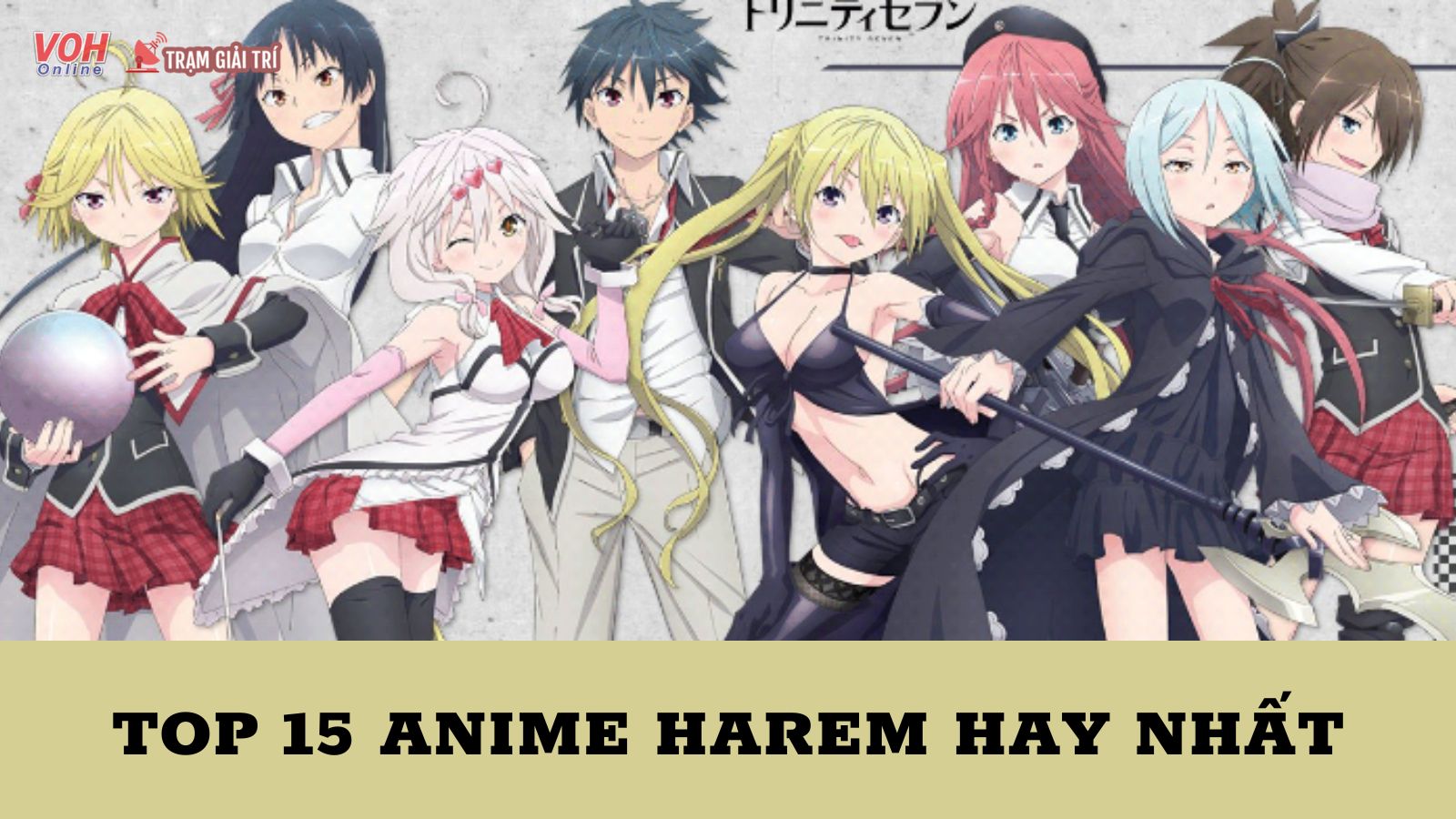 Top 15 bộ anime harem hay không thể bỏ qua cho dân Otaku