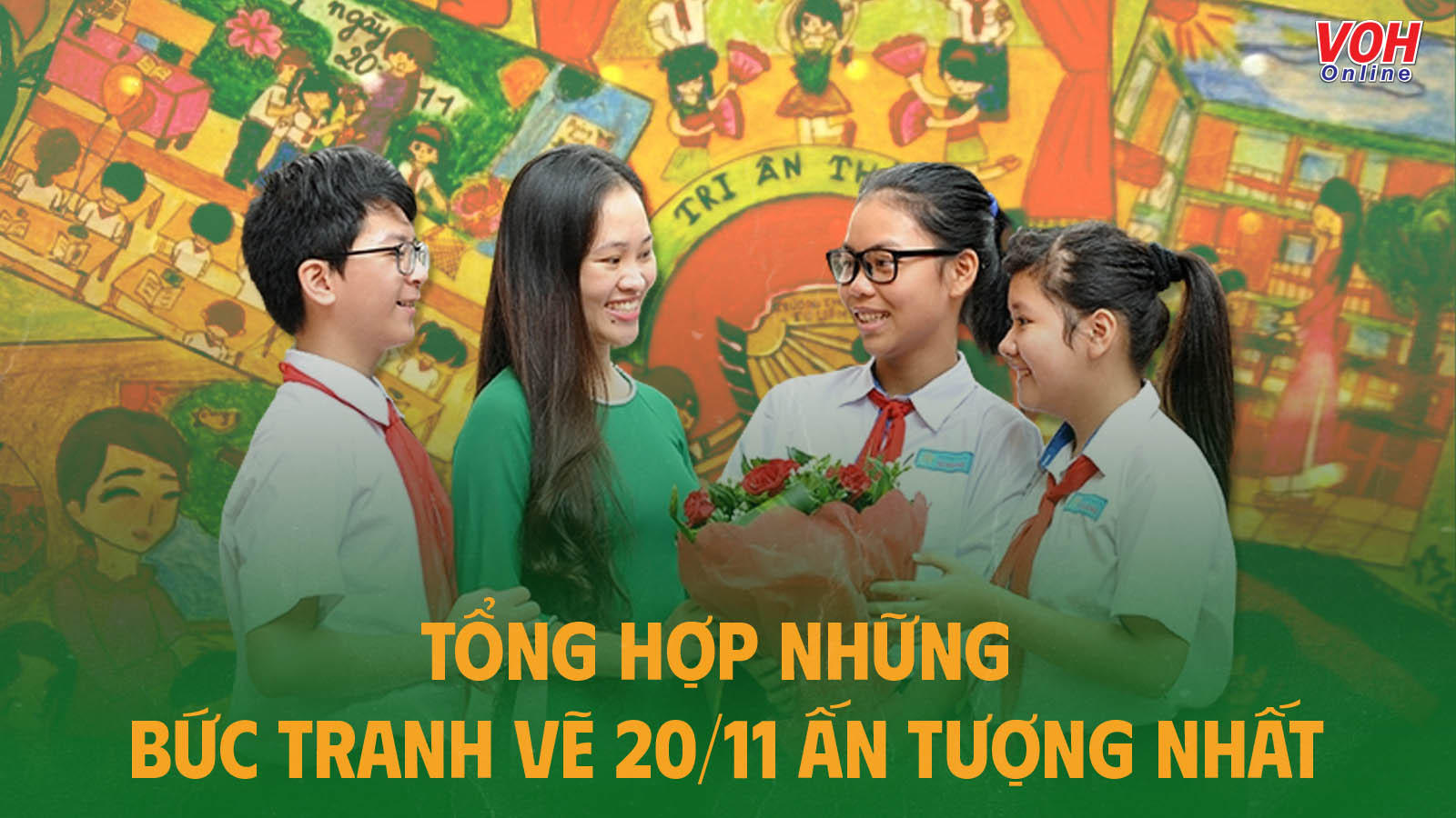 Thi Vẽ Anime chúc mừng ngày nhà giáo Việt Nam - An Pi TV Coloring - YouTube